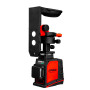 Laser PRO LK-3603DG zamontowany na profesjonalnym uchwycie magnetycznym z regulacją