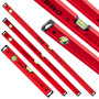 Zestaw Aluminiowych Poziomic PRO 40-120 cm – Wytrzymałe i Precyzyjne