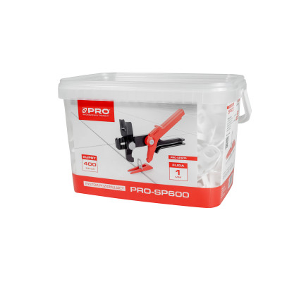 Klipsy 1 mm do systemu poziomowania płytek PRO-SP600 400 szt