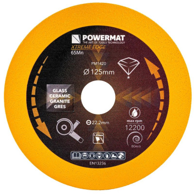Tarcza diamentowa do szkła Powermat PM-TDCS-1251T