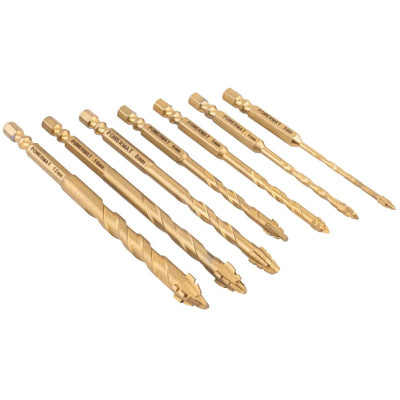 Zestaw wierteł do szkła i gresu Powermat 7 sztuk