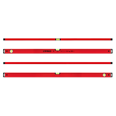 Poziomica 120 cm PRO600 czerwona
