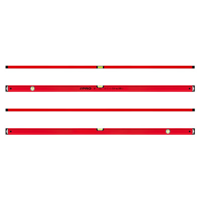 Poziomica 150 cm PRO600 czerwona